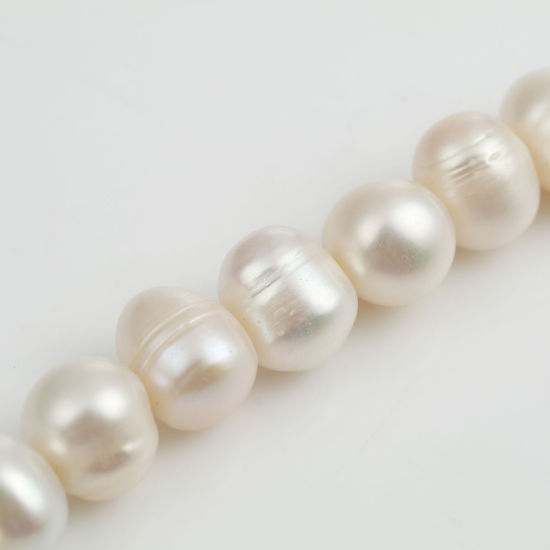 1pc No Hole Purple 10-11mm Cultured Baroque Freshwater Pearl Beads