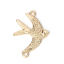 Picture of Zinc Based Alloy Connectors Swallow Bird Gold Plated 28mm x 21mm, 20 PCs