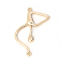 Picture of Zinc Based Alloy Connectors Ballerina Gold Plated 35mm x 26mm, 10 PCs