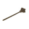 Picture of Zinc Based Alloy Bookmark Phoenix Antique Bronze Flower 13.5cm(5 3/8") x 3.7cm(1 4/8"), 5 PCs