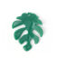 Picture of Resin Pendants Leaf Green 29mm(1 1/8") Dia. 35mm(1 3/8"), 5 PCs
