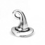 Picture of Zinc Based Alloy Halloween Charms Halloween Witch Hat Antique Silver Color 12mm( 4/8") x 11mm( 3/8"), 50 PCs
