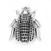 Picture of Zinc Based Alloy Charms Insect Animal Antique Silver Color 24mm(1") x 20mm( 6/8"), 30 PCs