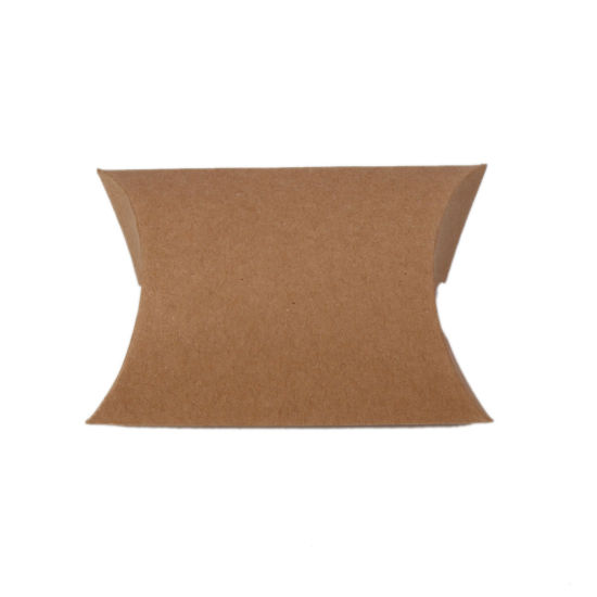 Изображение Бумага бумажная коробка для свадебной конфеты Прямоугольник Коричневый 11.5см x 7см , 50 ШТ