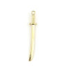 Imagen de Zamak 3D Colgantes Espada KC Dorado 50mm x 8mm, 20 Unidades