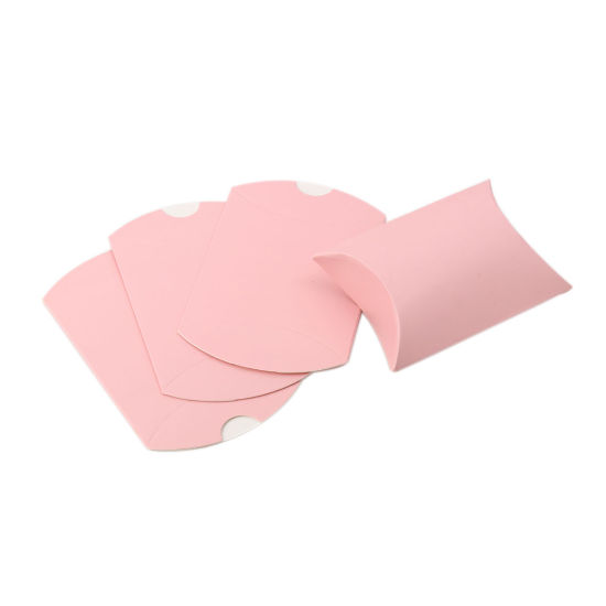 Изображение Бумага бумажная коробка для свадебной конфеты Прямоугольник Розовый 11.5см x 7см , 50 ШТ