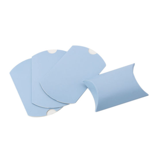 Image de Papier Boîtes à Bonbons Déco Mariage Rectangle Bleu 11.5cm x 7cm , 50 Pcs