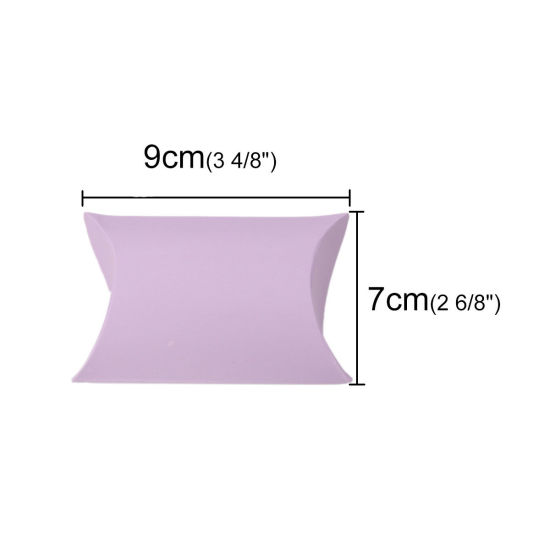 Изображение Бумага бумажная коробка для свадебной конфеты Прямоугольник Фиолетовый 11.5см x 7см , 50 ШТ