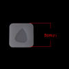 Picture of Silicone Resin Mold For Jewelry Making Square White Guitar Pick 50mm x 50mm, 2 PCs