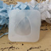 Picture of Silicone Resin Mold For Jewelry Making Square White Guitar Pick 50mm x 50mm, 2 PCs