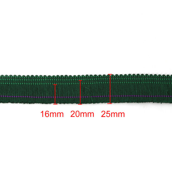 Bild von Terylen Schnur (Für DIY Quasten-Anhänger) Grün 25mm, 2 Yards