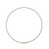 Picture of Copper Wire Collar Neck Ring Necklace Black 47cm(18 4/8") long, Wire Thickness: 1mm, 3 PCs