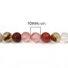 Picture of Crystal ( Natural) Beads Round Multicolor About 10mm( 3/8") Dia., Hole: Approx 1.5mm, 38.5cm(15 1/8") long, 1 Strand (Approx 40 PCs/Strand)