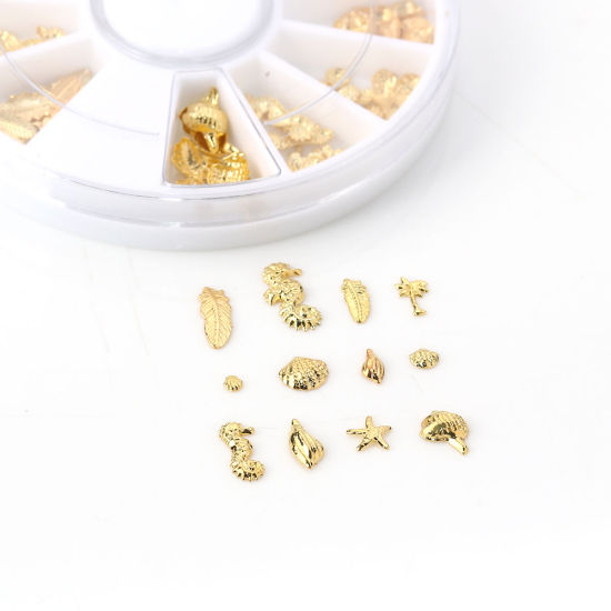 Imagen de Zamak Herramientas Joyería Animal Chapado en Oro 5.9cm Dia, 1 Caja