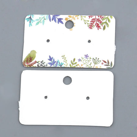 Picture of Paper Jewelry Earrings Display Card Rectangle