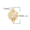Picture of Zinc Based Alloy Connectors Round Gold Plated 20mm x 15mm, 20 PCs