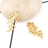 Picture of Zinc Based Alloy Charms Leaf Gold Plated 22mm( 7/8") x 11mm( 3/8"), 20 PCs