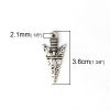Picture of Zinc Based Alloy Boho Chic Pendants Arrowhead Antique Silver Color 36mm(1 3/8") x 17mm( 5/8"), 30 PCs