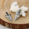 Picture of Zinc Based Alloy Boho Chic Pendants Arrowhead Antique Silver Color 36mm(1 3/8") x 17mm( 5/8"), 30 PCs