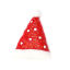 Picture of Resin Embellishments Christmas Hats White & Red Glitter 28mm(1 1/8") x 22mm( 7/8"), 10 PCs