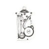 Picture of Zinc Based Alloy Steampunk Pendants Gear Antique Silver Color 32mm(1 2/8") x 17mm( 5/8"), 30 PCs