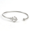Immagine di 304 Acciaio Inossidabile Aprire Braccialetti Tono Argento Ancora 18cm Lunghezza, 1 Pz