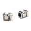 Imagen de 304 Acero Inoxidable Fundición Cuentas Cámara Plata Antigua 3D 13mm x 10mm, Agujero: Aprox 5.1mm, 2 Unidades