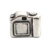 Изображение 304 Нержавеющая Сталь Кастинг Бусины фотокамера Античное Серебро Трехмерный 13мм x 10мм, Отверстие:примерно 5.1мм, 2 ШТ