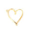 Picture of Zinc Based Alloy Connectors Heart Gold Plated 33mm x 32mm, 10 PCs