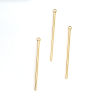 Bild von Messing Anhänger Stange Vergoldet 53mm x 4mm, 5 Stück