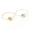 Picture of Iron Based Alloy Bangles Bracelets Round Gold Plated Can Open 19.5cm(7 5/8") long, 1 Piece