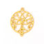 Picture of Zinc Based Alloy Connectors Round Matt Gold Filigree 49mm x 40mm, 2 PCs