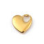 Immagine di 316L Acciaio inossidabile San Valentino Charms Cuore Placcato Oro 18K 15mm x 15mm, 1 Pz