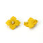 Picture of Zinc Based Alloy Connectors Flower Yellow 20mm x 20mm, 10 PCs