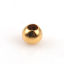 Immagine di 300 Pz Ecologico Ottone Perline per la Creazione di Gioielli con Fai-da-te Vero Oro Placcato Tondo 2mm Dia., Buco: Circa 0.8mm