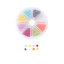 Picture of Acrylic Beads Round Mixed Imitation Pearl About 4mm Dia, Hole: Approx 1.3mm, 1 Box (Approx 1500 PCs/Box)