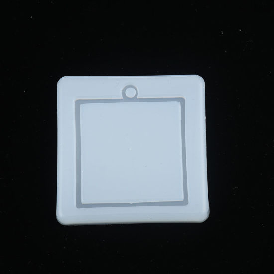 Image de Moule en Silicone Carré Semi-Transparent 57mm x 57mm, 1 Pièce