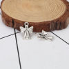 Picture of Zinc Based Alloy Charms Angel Antique Silver Color 19mm( 6/8") x 14mm( 4/8"), 50 PCs