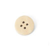 Image de Bouton de Couture en Bois 4 Trous Rond Couleur Naturelle 18mm Dia. - 13mm Dia, 200 Pcs