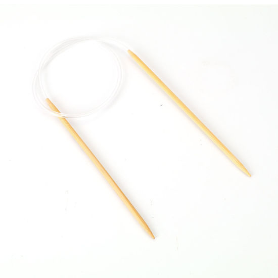Picture of 4mm Bamboo Circular Knitting Needles Natural 60cm(23 5/8") long, 2 Pairs