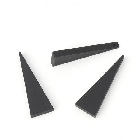 Picture of Natural Wood Spacer Beads Triangle