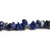 Picture of December Birthstone - Lapis Lazuli ( Synthetic ) Chip Beads Irregular Deep Blue About 11mm x4mm( 3/8" x 1/8") - 5mm x2mm( 2/8" x 1/8"), Hole: Approx 0.7mm, 85cm(33 4/8") - 83cm(32 5/8") long, 1 Strand (Approx 320 - 300 PCs/Strand)