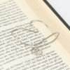 Picture of Stainless Steel Bookmark Silver Tone Butterfly Animal 50mm(2") x 46mm(1 6/8"), 5 PCs
