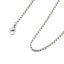 Picture of 304 Stainless Steel Lantern Chain Necklace Silver Tone 59cm(23 2/8") long, Chain Size: 2mm( 1/8"), 2 PCs