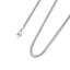 Image de Colliers en 304 Acier Inoxydable Chaîne Maille Cheval Argent Mat Tordu 60cm Long, Taille de chaîne: 3x3mm, 1 Pièce