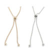 Picture of 304 Stainless Steel Slider/Slide Extender Chain For Jewelry Necklace Bracelet Silver Tone Round Adjustable 11cm(4 3/8") long, 1 Piece”