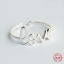 Picture of Sterling Silver Open Rings Silver " LOVE ", 1 Piece
