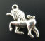 Immagine di Lega di Zinco Charm Ciondoli Cavallo Argento Antico Cavallo Disegno 23.0mm x 16.0mm, 20 Pz