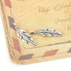 Picture of Zinc Based Alloy Charms Feather Antique Silver Color 23mm( 7/8") x 6mm( 2/8"), 50 PCs