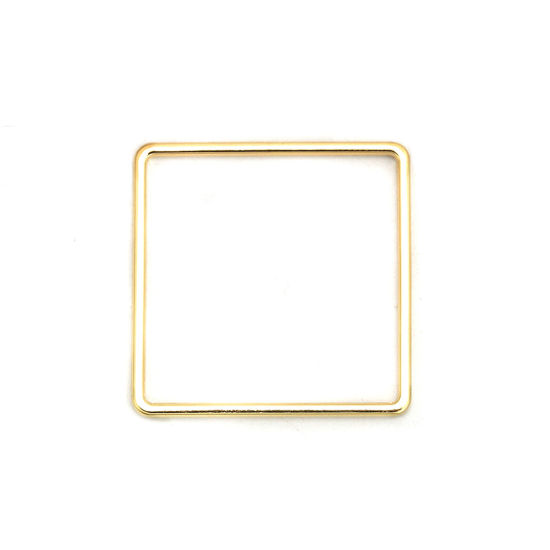 Picture of Zinc Based Alloy Connectors Square Gold Plated 35mm x 35mm, 10 PCs